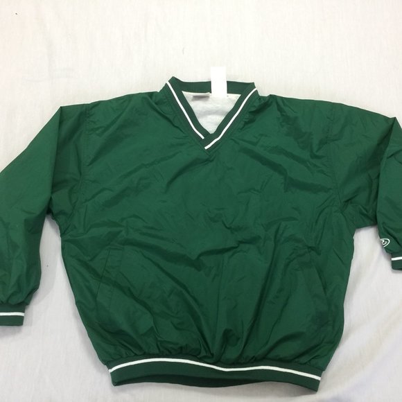 🪸🪸🪸 RAWLINGS MENS NYLON WINDBREAKER PULLOVER JACKET SIZE S 🪸🪸🪸